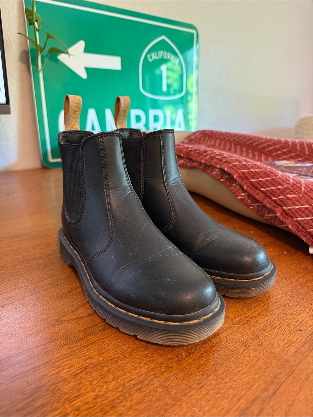Dr. Martens Women's Black Leather Chelsea Boots